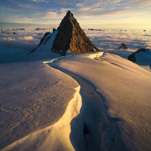Alaska, glacier, mountains, steep, jagged, boundary range, summer, snow, 