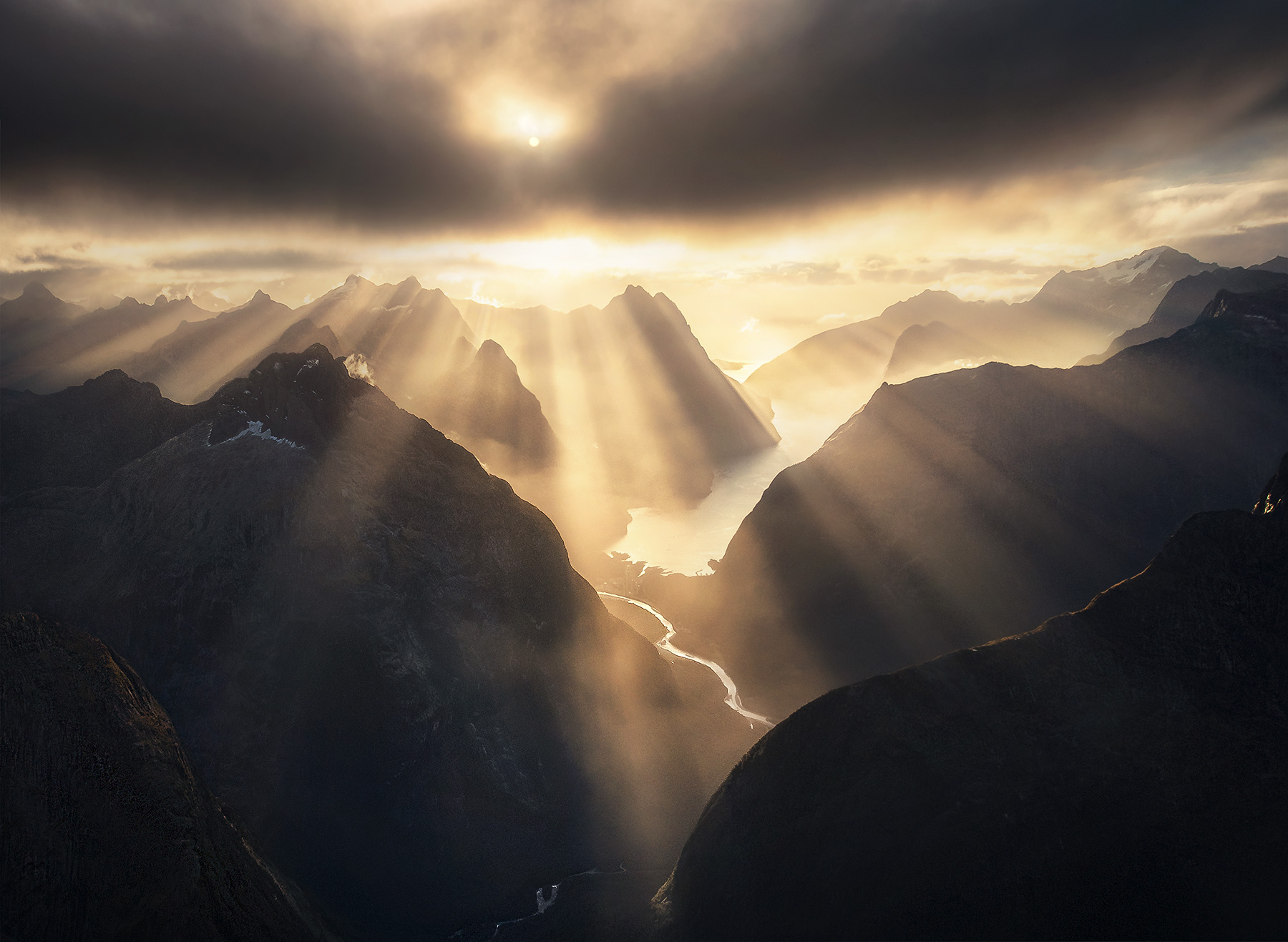 A view of Milford Sound that I could barely have imagined, and it was gone a moment later.