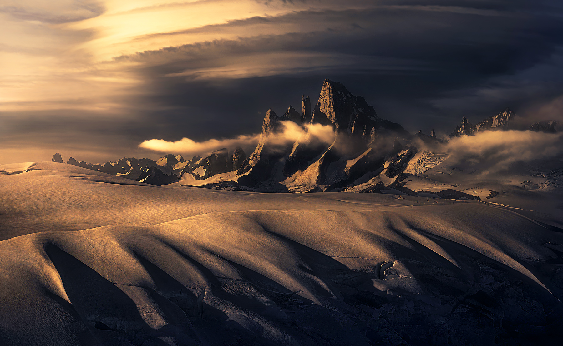 The great peak, and some wicked skies. &nbsp;The Southeast coast of Alaska gets some of the strongest storms on Earth, usually...