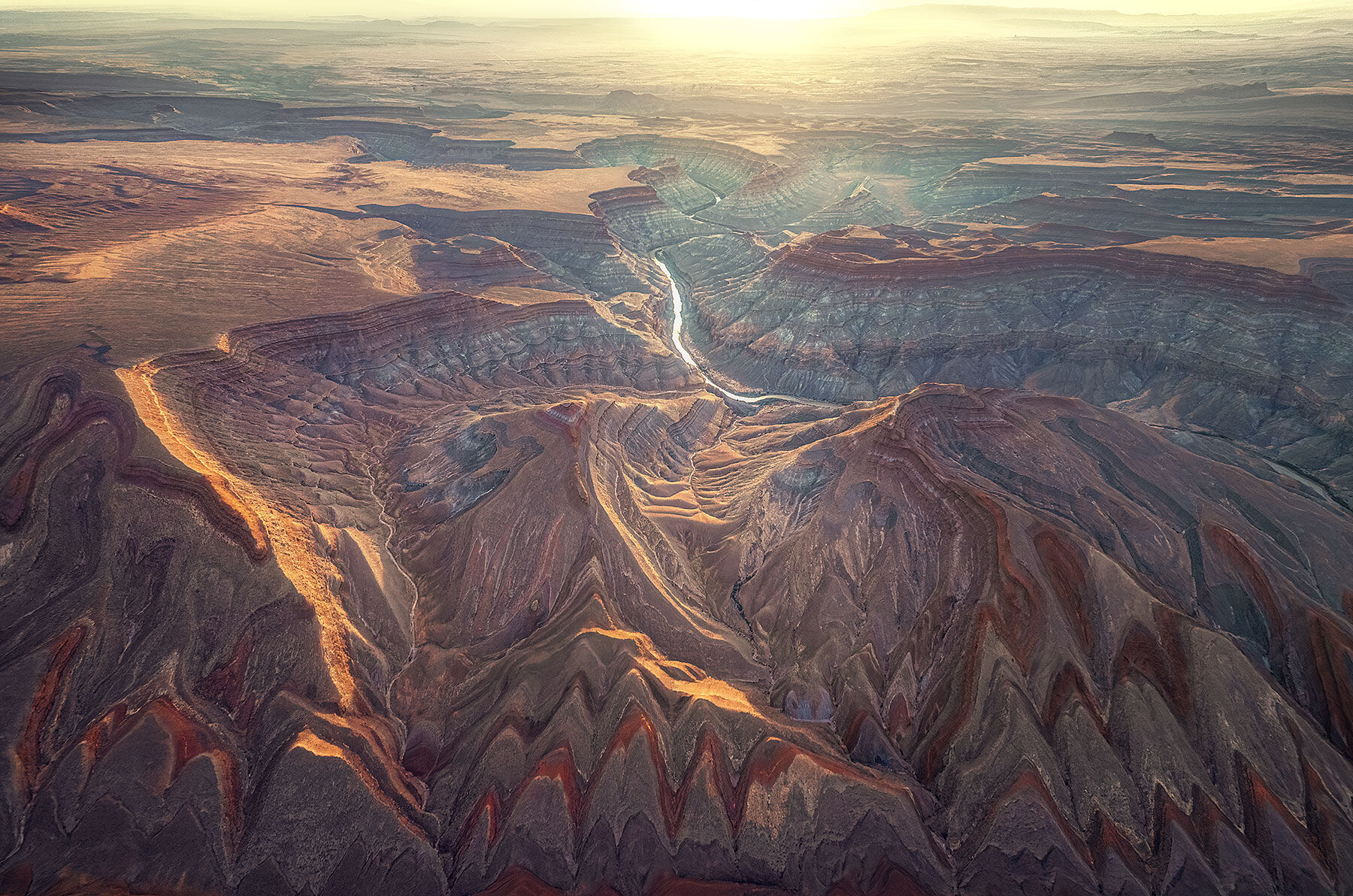 You can really see the long effects of erosion across the geological spectacle that is southern Utah in this aerial image from...