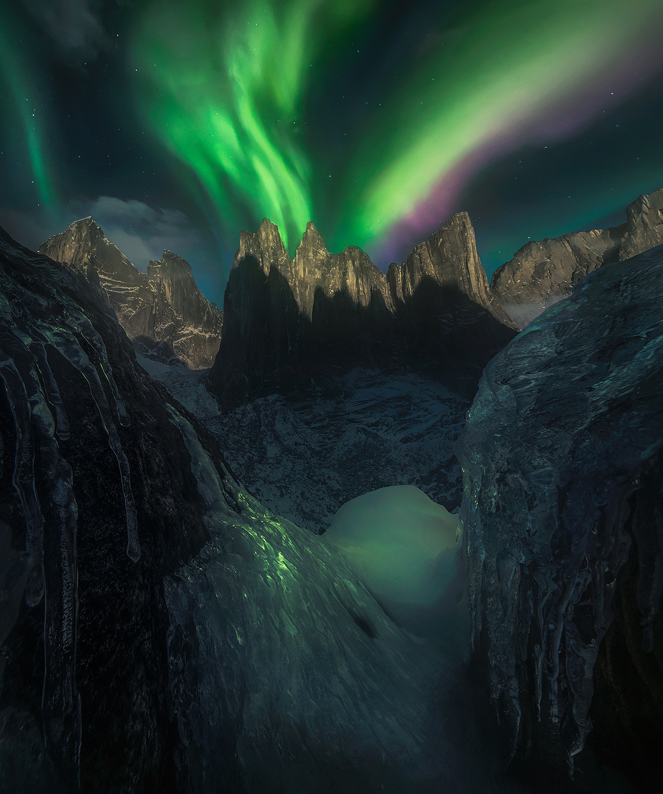 Frozen Moonlight On one of my backpacking forays into the most mountainous and remote reaches of the Northwest Territories, Canada, we encountered...