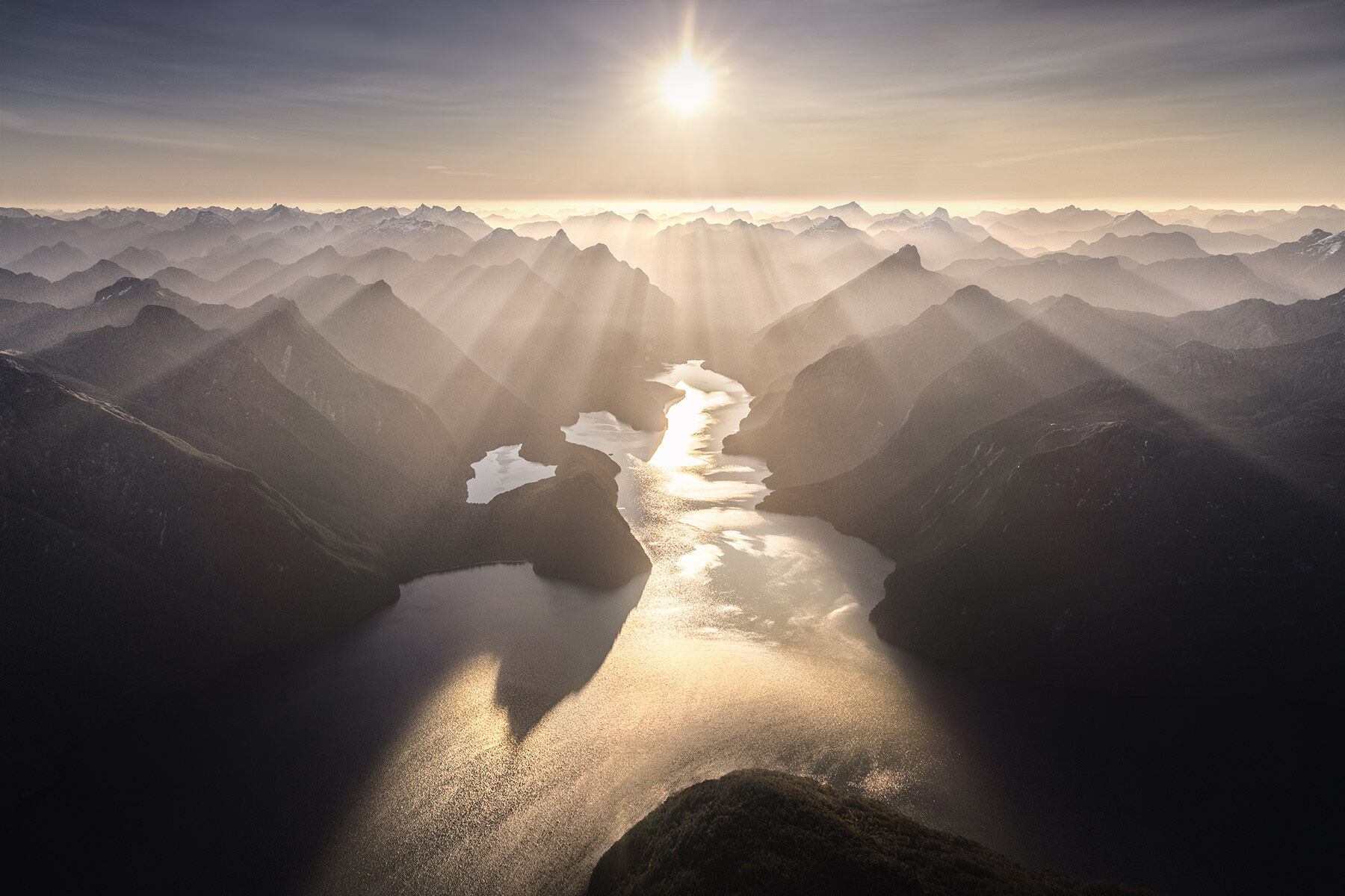 fiordland, new zealand, beams