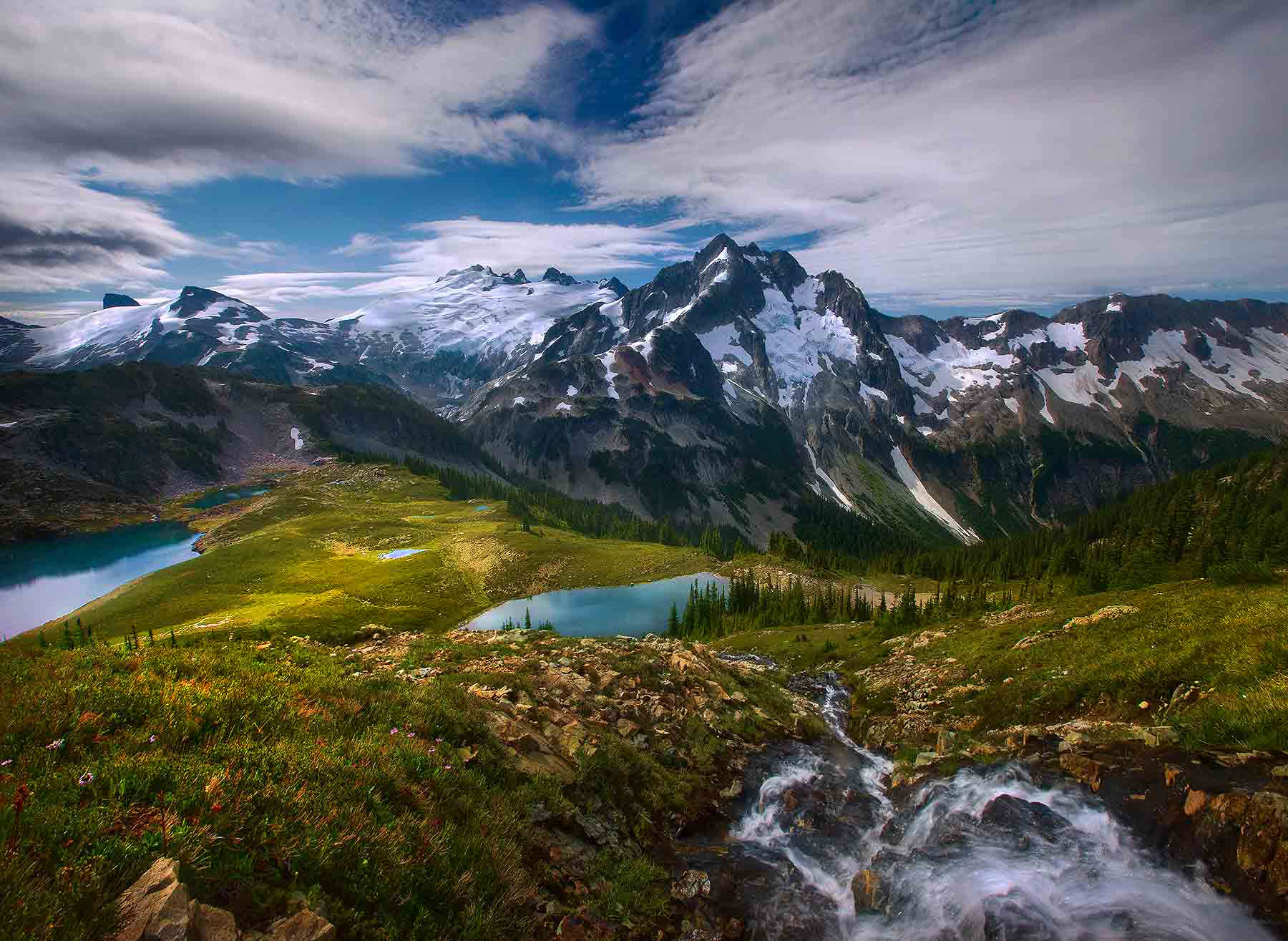 Unbelievable views stretching across one of the most remote mountain paradises in the US, high in Washington's North Cascades...