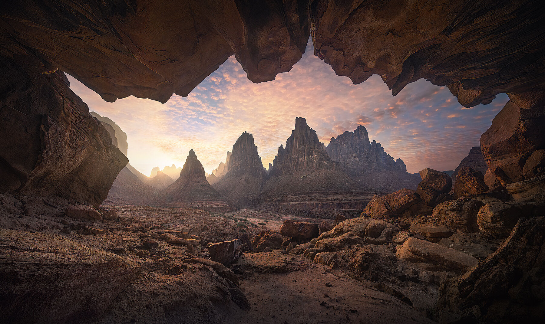 Perhaps the most amazing natural cave view I've ever had the chance to compose, from the land of high desert peaks and spectacular...