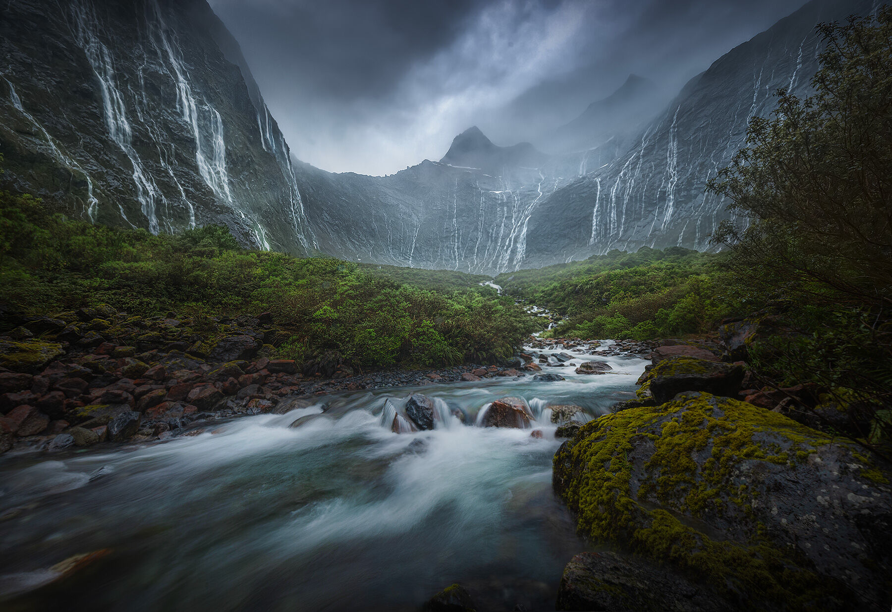The waterfalls in Fiordlands in the rain are like nothing else!  It's endless.