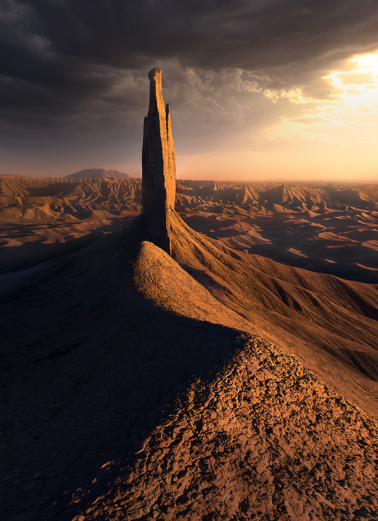 No Man's Tower An amazing tower of rock in some dramatic light I caught while backpacking some extremely remote regions of the Southwest after...