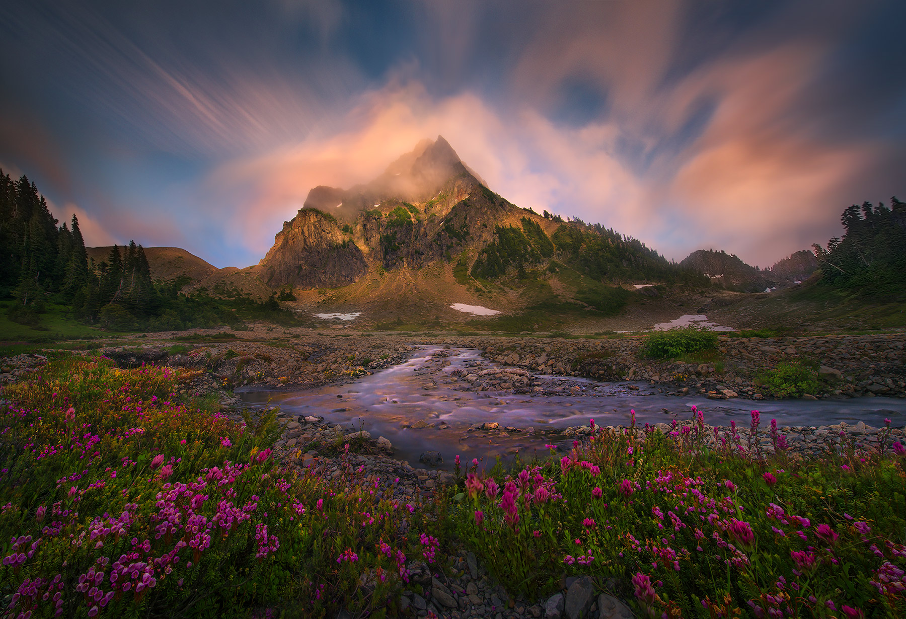 A view from one of the most remote wilderness places in the lower-48, this high park catches some beautiful sunset colors. &nbsp...