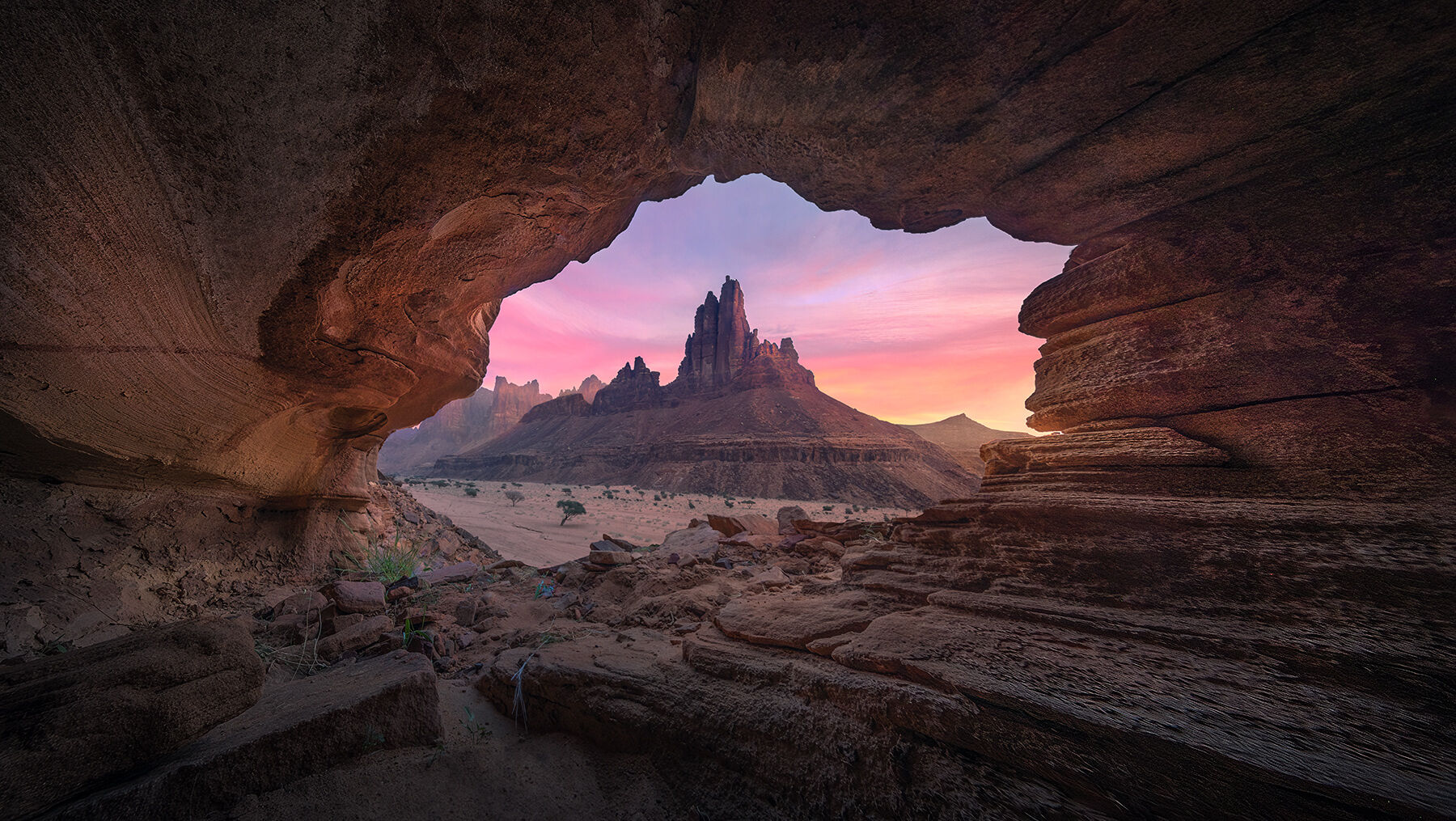 Another one of the incredible caves in Tabuk region, Saudi Arabia.  Single exposure!