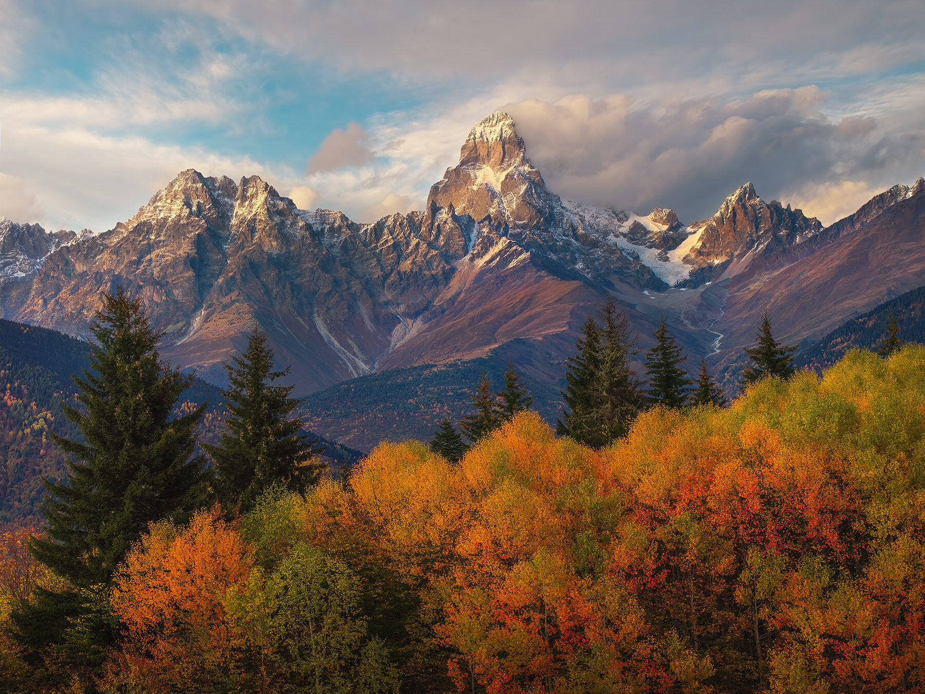 Ushba | Caucasus Mountains, Georgia | Marc Adamus Photography, image size:1800x1350