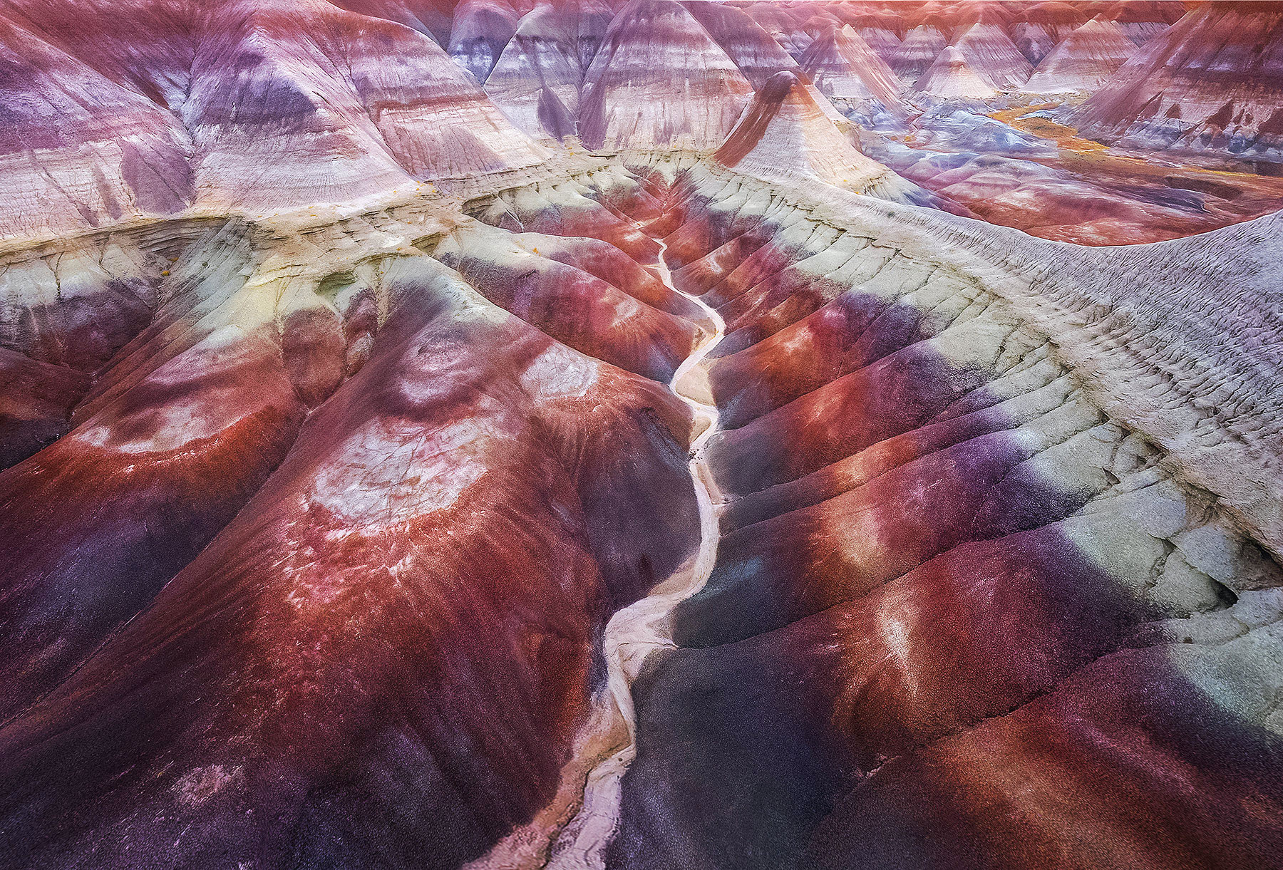 One of the dozens of regions of painted badlands that look like this in the beautiful state of Arizona.  So much fun to see these...